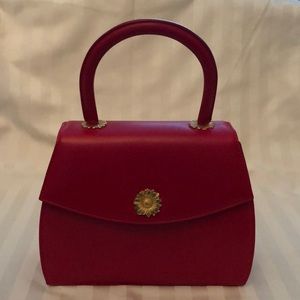 ESCADA “Lady in Red” signature leather handbag.